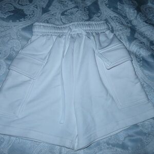 Women's White Casual Shorts